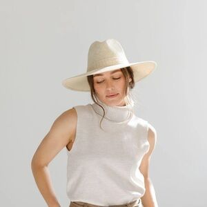Gigi Pip Fiona Straw Hat Cream size XS 55